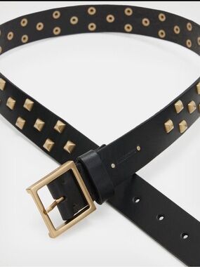 NWOT All Saints “Sonia Studded Leather Belt” Size Medium